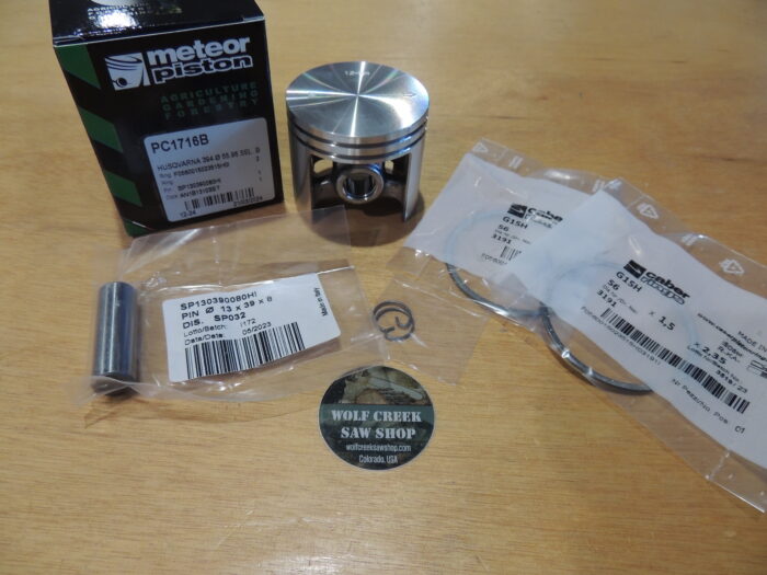 Meteor piston kit for Husqvarna 394 394XP K950 Jonsered 2095 56mm Caber rings