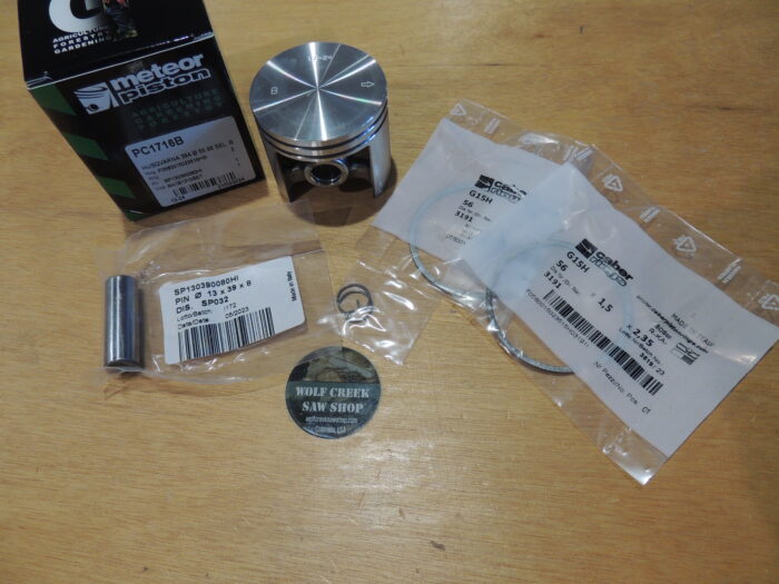 Meteor piston kit for Husqvarna 394 394XP K950 Jonsered 2095 56mm Caber rings - Image 3