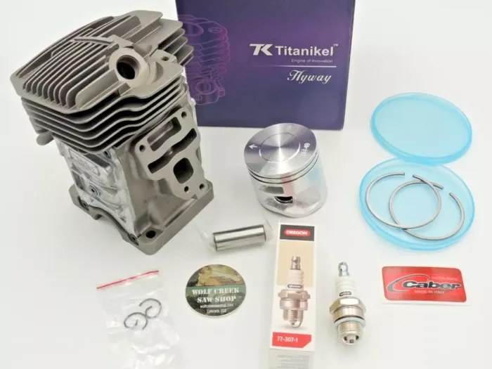Hyway Titanikel cylinder with pop up piston kit Caber for Stihl MS311 MS391 49mm
