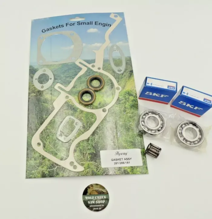 Full gasket set crank seals SKF crankshaft bearings for Husqvarna 281 288 288XP gaskets