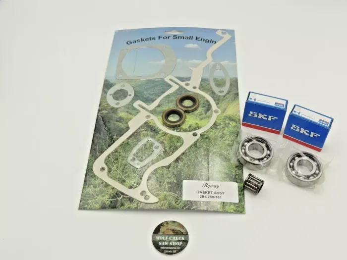Full gasket set crank seals SKF crankshaft bearings for Husqvarna 281 288 288XP gaskets - Image 3