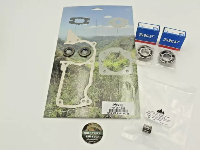 Hyway Gasket set seals SKF crankshaft bearings for Husqvarna 51 55 55 Rancher gaskets