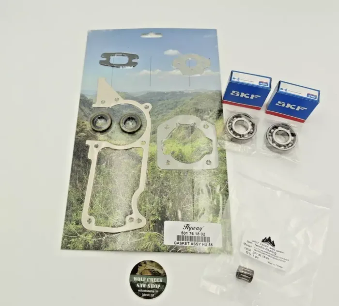 Hyway Gasket set seals SKF crankshaft bearings for Husqvarna 51 55 55 Rancher gaskets - Image 2