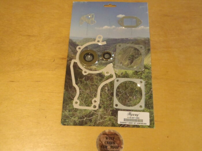 Hyway Gasket set and crankshaft seals for Stihl MS380 038 AV Mag Super