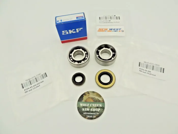 SKF/BAO/New West Crank crankshaft bearings and seals for Stihl MS360 036 034