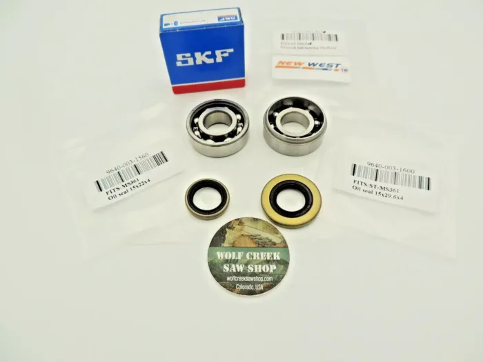SKF/BAO/New West Crank crankshaft bearings and seals for Stihl MS462