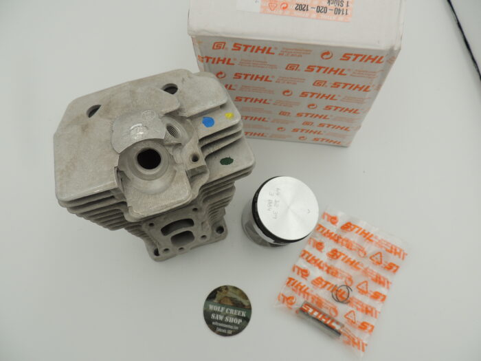 OEM Stihl cylinder piston MS391 (MS311 big bore) 4-bolt 49mm - Image 3