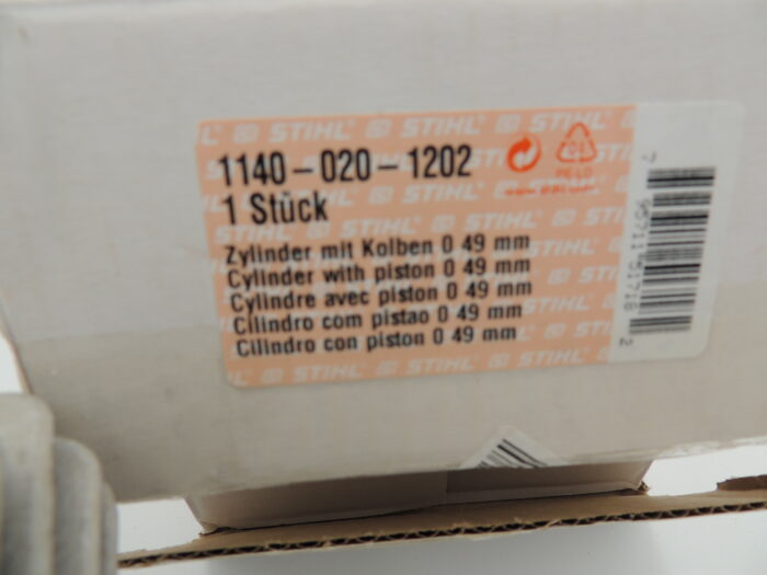 OEM Stihl cylinder piston MS391 (MS311 big bore) 4-bolt 49mm - Image 4