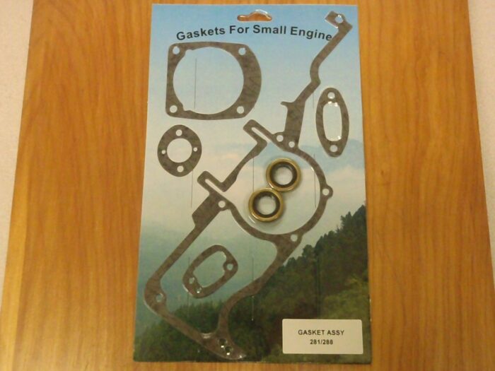 Crankcase/Cylinder/Muffler Gasket Set crank seals for Husqvarna 281 288 288XP