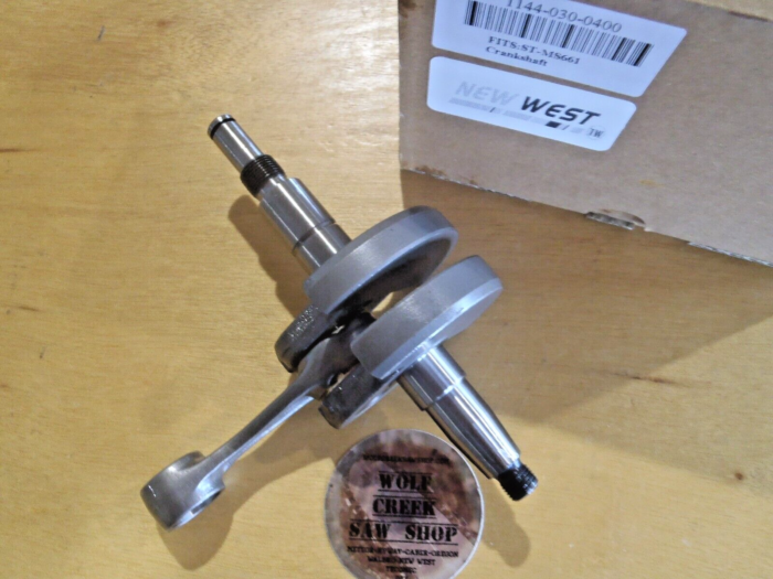 New West crank crankshaft for Stihl MS661 NEW 1144 030 0400 - Image 3