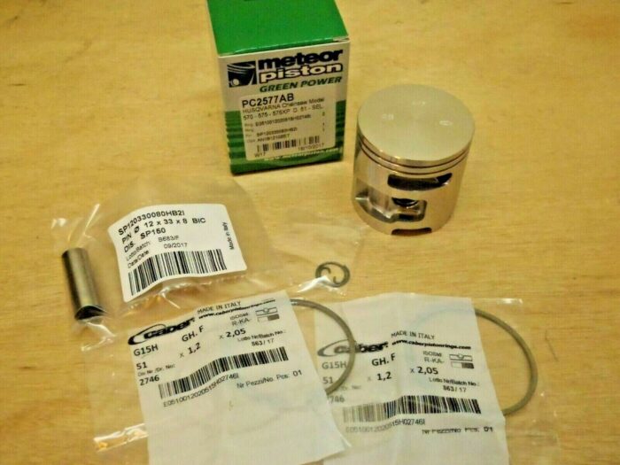 Meteor piston kit for Husqvarna 575 575XP 51mm with Caber rings Italy