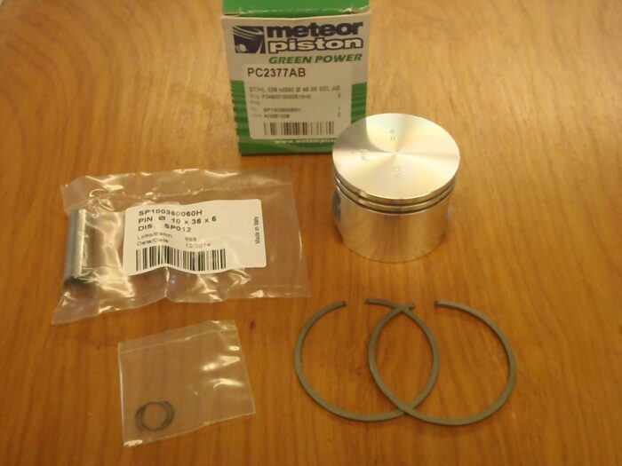 Meteor piston kit for Stihl 039 MS390 49mm with rings Italy 1127 030 2005