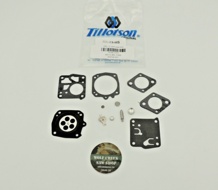 OEM Tillotson RK23HS carburetor kit Husqvarna 266 268xp 272 288 288xp 385 394