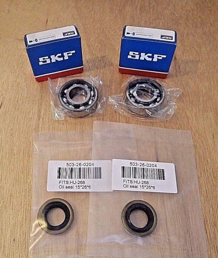 SKF crank crankshaft bearings and oil seals for Husqvarna 61 268 272 272XP Jonsered 625 630 670