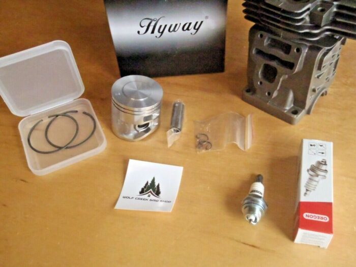 Hyway Nikasil cylinder with pop up piston kit Caber for Stihl MS311 MS391 49mm - Image 3