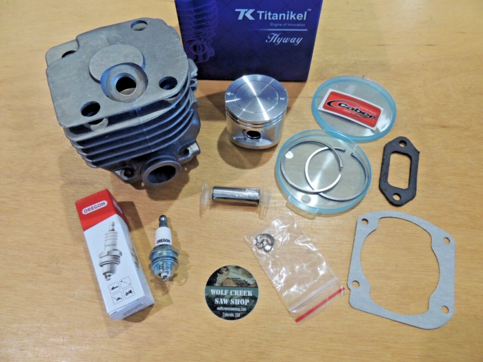 Hyway Titanikel cylinder pop up piston Caber for Husqvarna 365 371 372XP 50mm