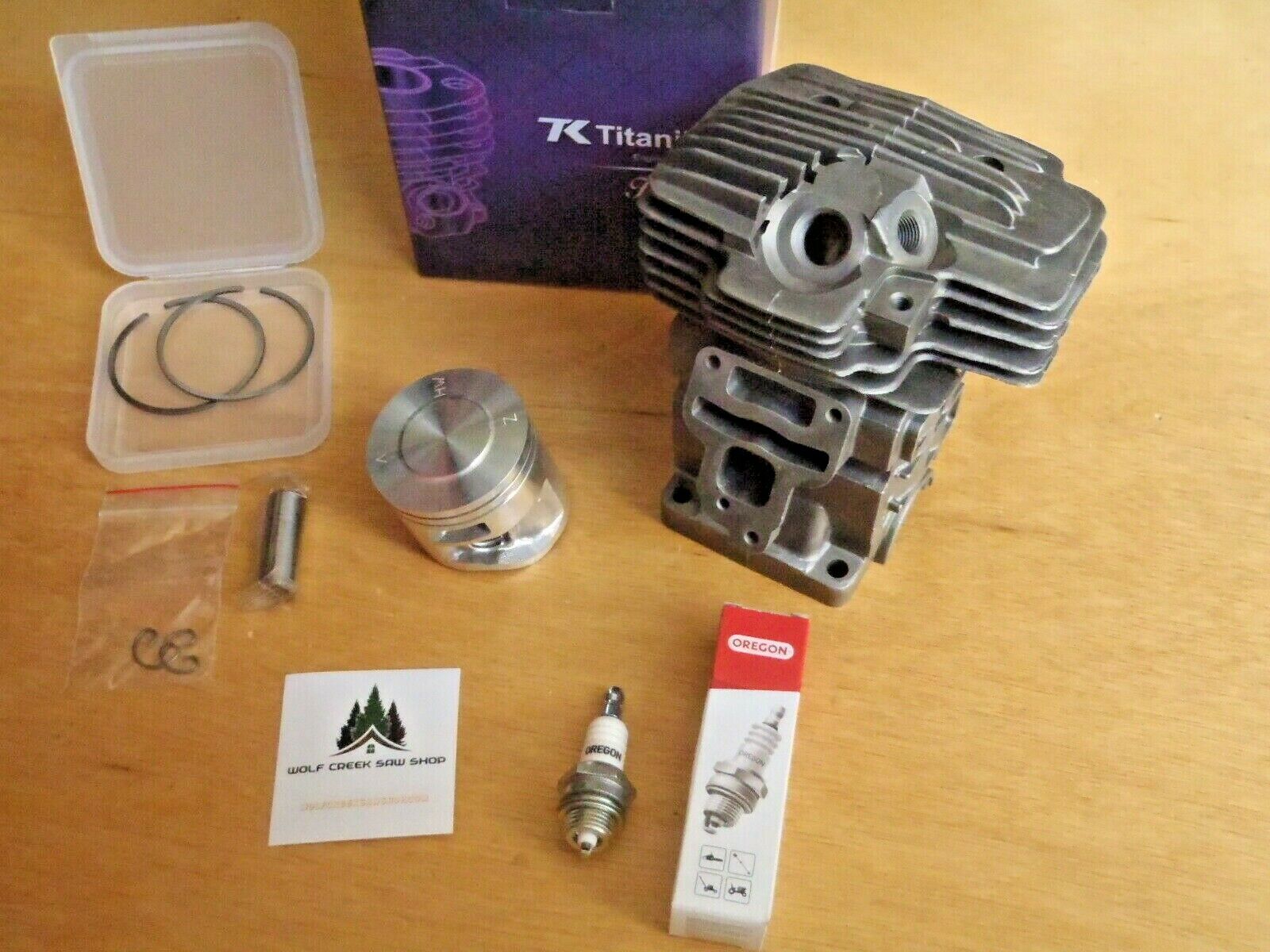 Hyway Titanikel cylinder with pop up piston kit Caber for Stihl MS311 MS391  49mm