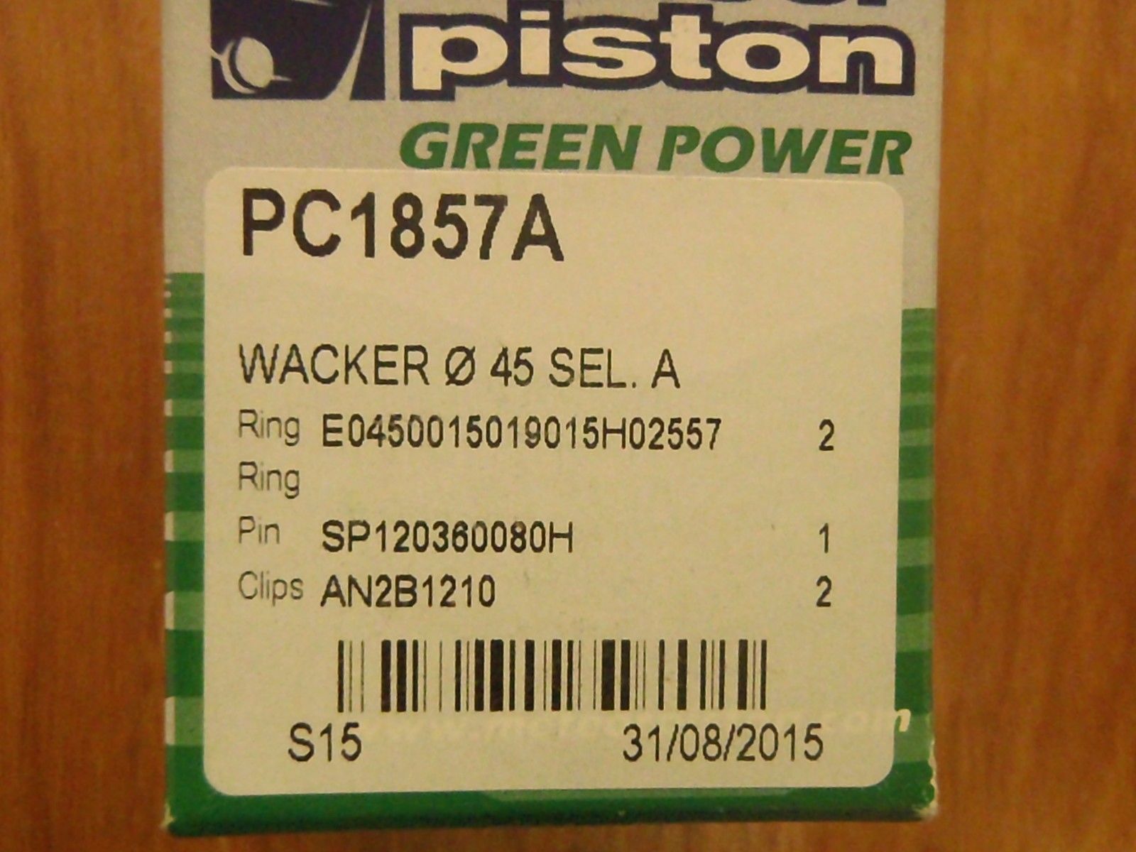 Meteor Piston Kit for Wacker WM80 Rammer 45mm Made in Italy WM-80 0045908 