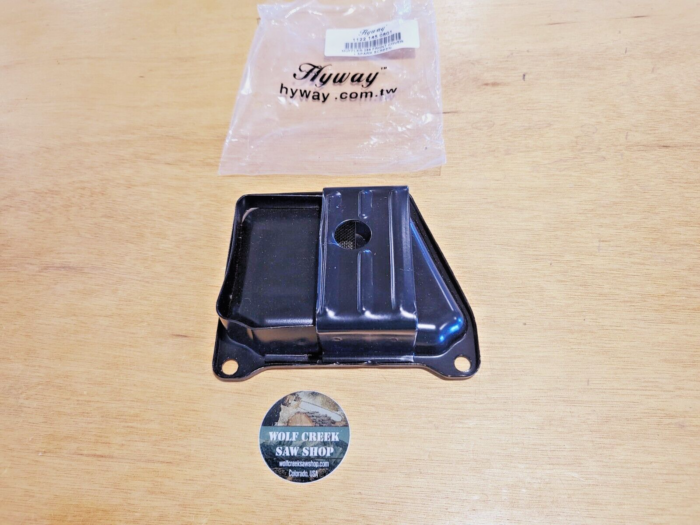 Hyway muffler front cover plate for Stihl 066 MS660 dual port with spark screen