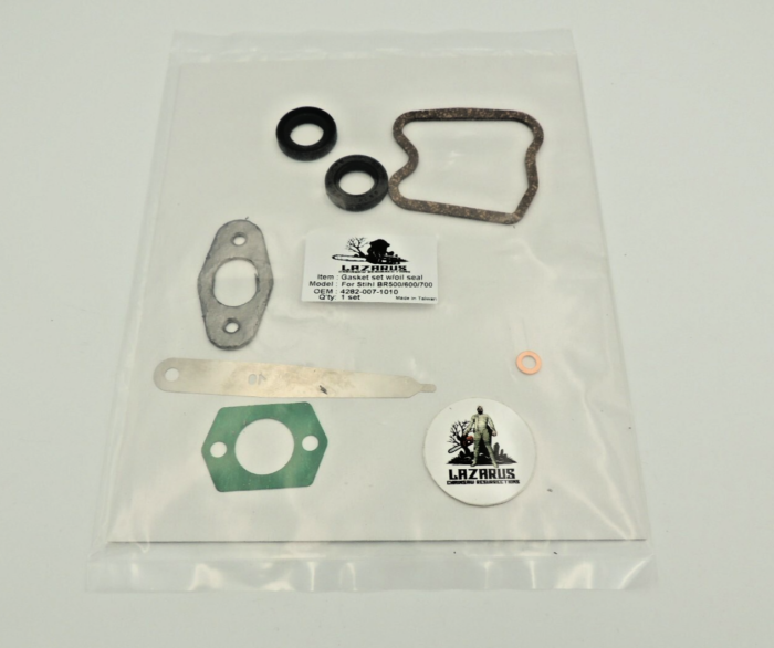 Gasket and crankshaft seal kit for Stihl BR500 BR550 BR600 BR700 Lazarus
