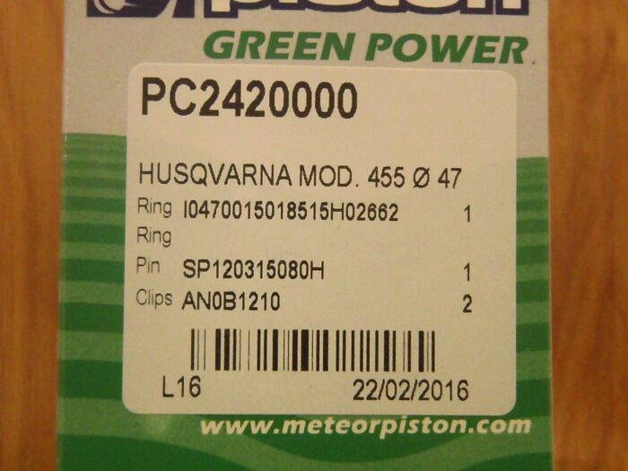 Meteor piston kit for Husqvarna 455, 455 Rancher 47mm Italy 537 29 30-02 - Image 4
