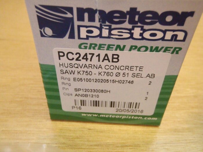 Meteor piston kit for Husqvarna Partner K750 K760 K770 51mm cut off saw concrete - Image 4