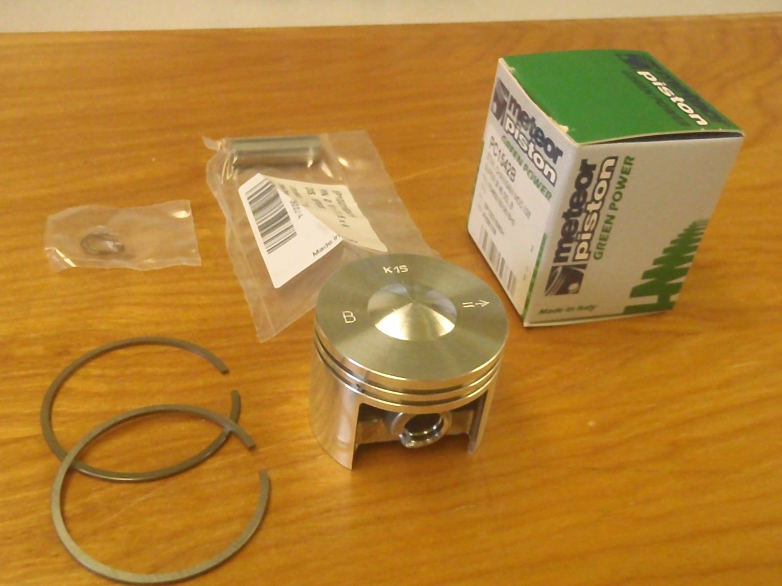 Meteor piston kit for Stihl 028 Super 46mm with rings Italy 