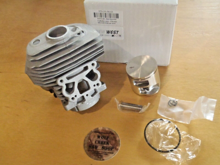 New West cylinder and piston kit for Husqvarna 555 556 560xp 562xp 46mm
