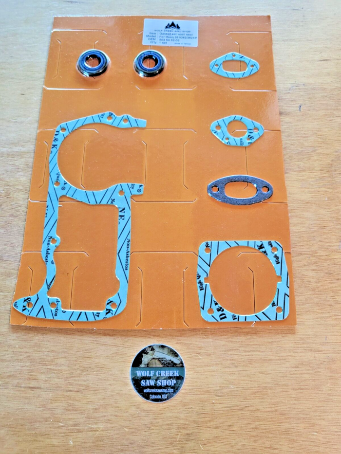 Crankcase/Cylinder/Muffler Gasket Set crank seals for Husqvarna 261 262 262xp