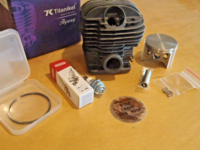 Hyway Big Bore Titanikel cylinder kit Caber for Dolmar Makita DCS 6401 7900 54mm - Image 3