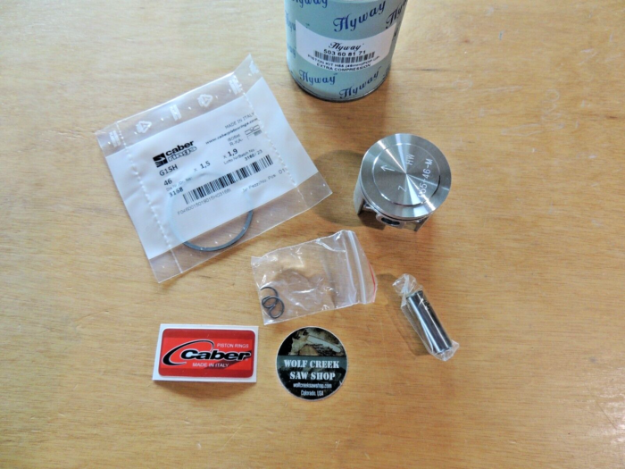 Hyway POP UP windowed piston kit Caber for Husqvarna 55 55 Rancher 46mm - Image 3