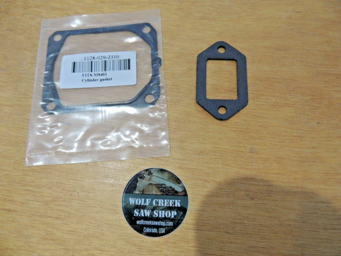 Cylinder gasket and exhaust/muffler gasket for Stihl MS461