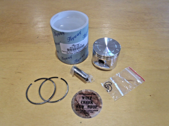 Hyway POP UP piston kit for Husqvarna 371 372 372xp 50mm + Caber rings high comp