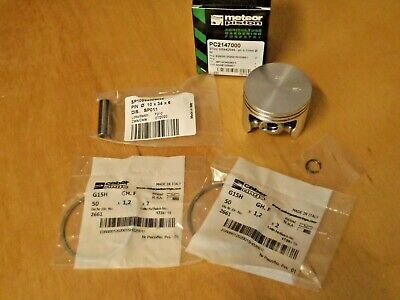 Meteor piston kit for Stihl 044 MS440 50mm with rings Italy 12mm wrist pin