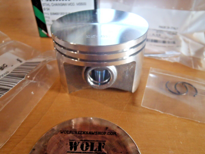 Meteor piston kit for Stihl MS500i 54mm with Caber rings Italy 1147 030 2003 - Image 3