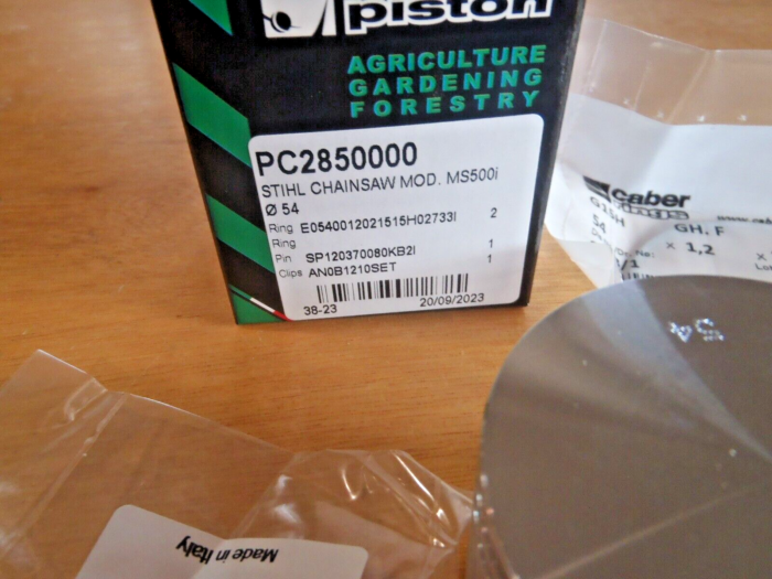 Meteor piston kit for Stihl MS500i 54mm with Caber rings Italy 1147 030 2003 - Image 4