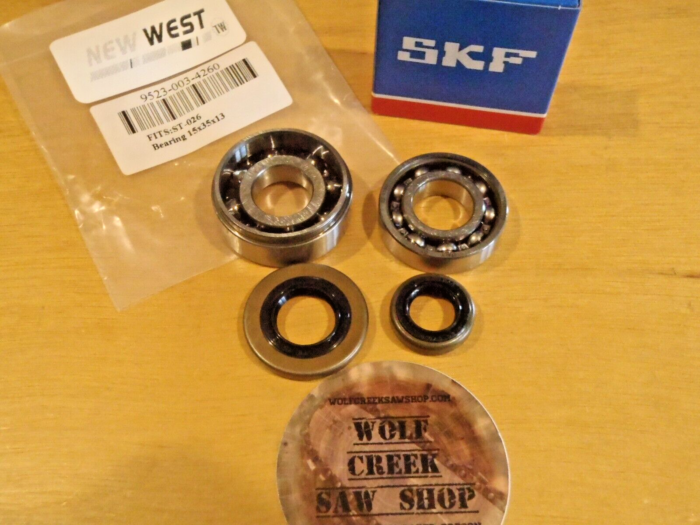 SKF/BAO/New West Crank crankshaft bearings and seals for Stihl MS260 026 024