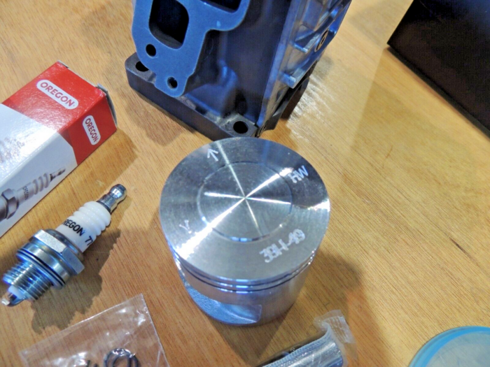 Hyway Nikasil cylinder with pop up piston kit for Stihl MS311 MS391 49mm High Compression - Image 3
