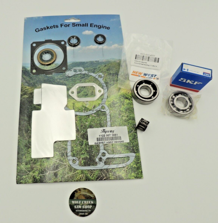 Hyway gasket set, seals, SKF, NW crankshaft bearings for Stihl 064 gaskets - Image 3