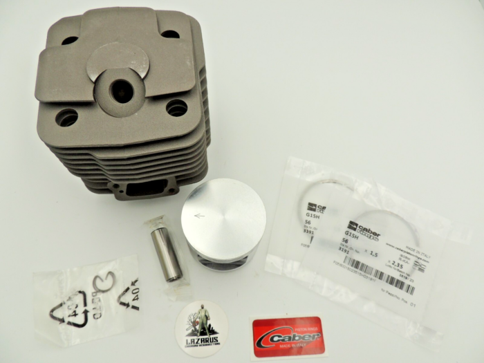 Lazarus Nikasil cylinder piston for Husqvarna 298 2100 2101 2101xp Caber 56mm - Image 3
