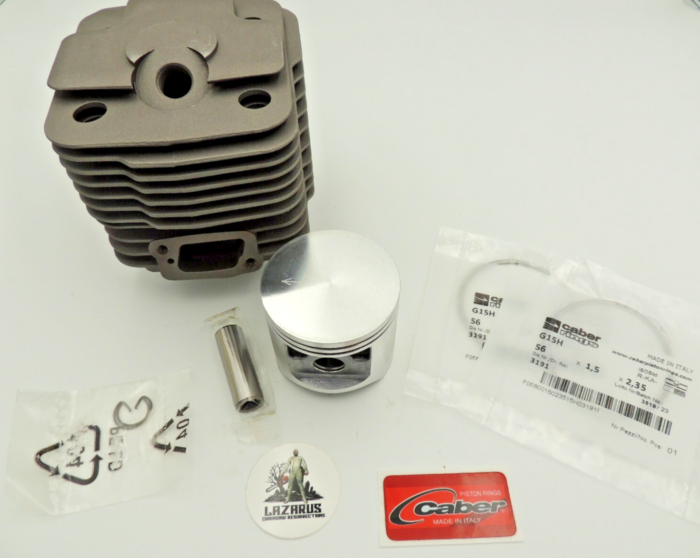 Lazarus Nikasil cylinder piston for Husqvarna 298 2100 2101 2101xp Caber 56mm