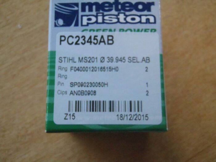 Meteor piston kit for Stihl MS201 MS201T MS201C 40mm Italy 1145 030 2001 - Image 5