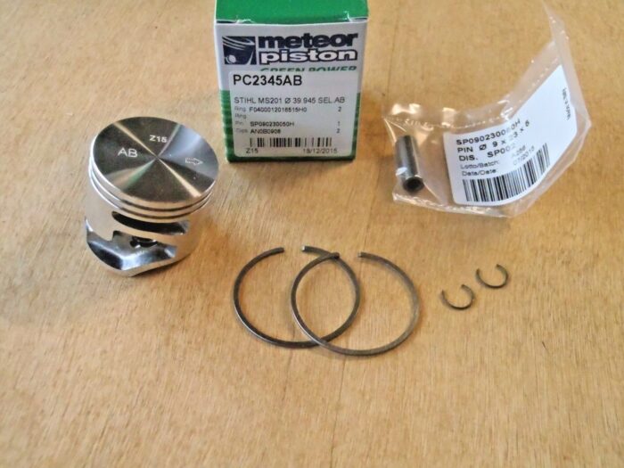 Meteor piston kit for Stihl MS201 MS201T MS201C 40mm Italy 1145 030 2001