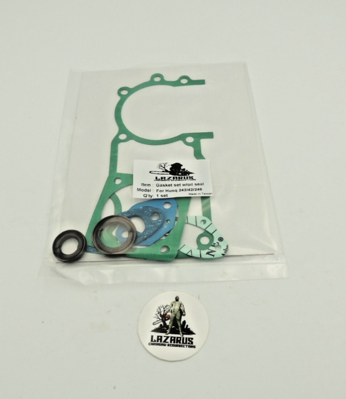 Gasket and crankshaft seal kit for Husqvarna 42 242 246 242xp Lazarus - Image 3