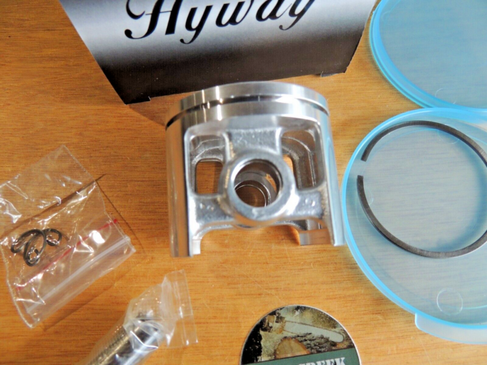 Hyway windowed piston kit for Husqvarna 266 266xp 268 268xp 50mm - Image 3