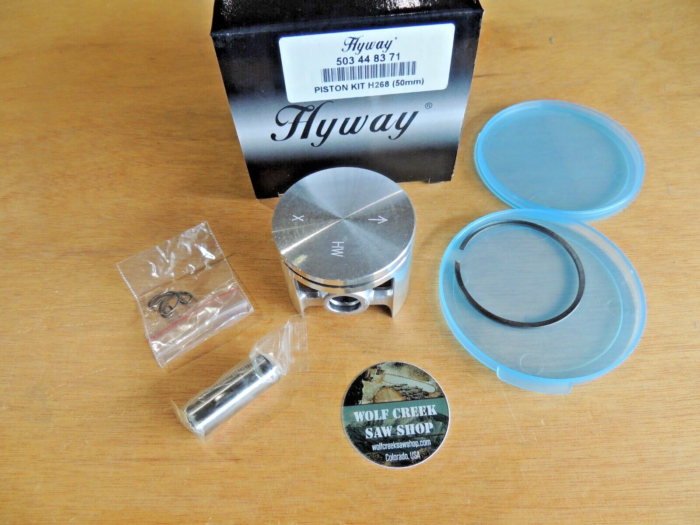 Hyway windowed piston kit for Husqvarna 266 266xp 268 268xp 50mm