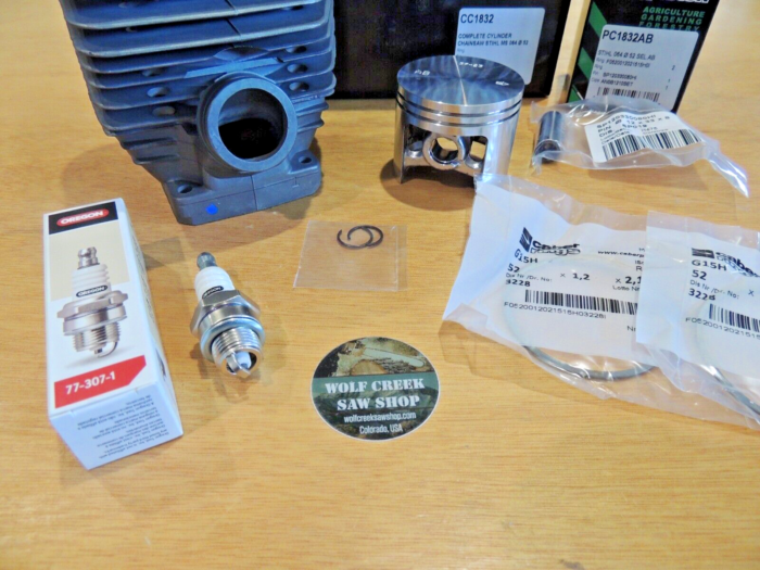 Meteor cylinder piston kit for Stihl 064 52mm Italy Nikasil - Image 3