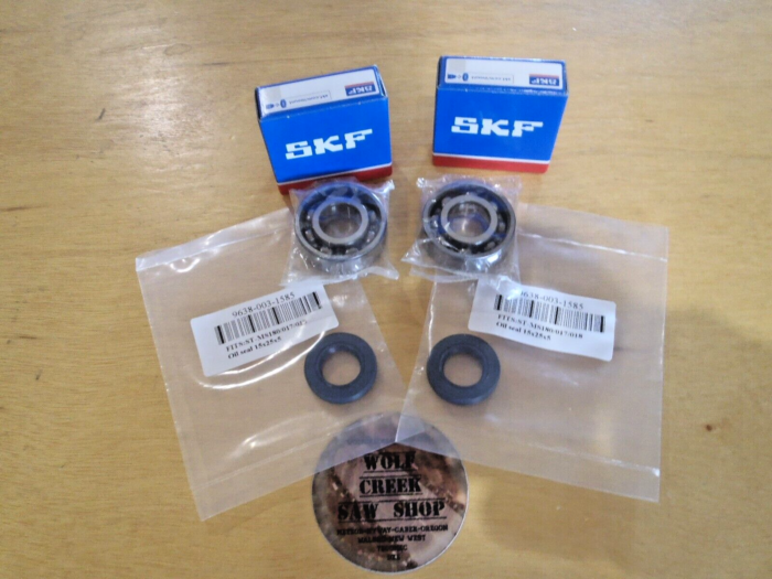 SKF crank crankshaft bearings with BAO seals for Stihl 025 MS250 MS251 023 MS230 MS210