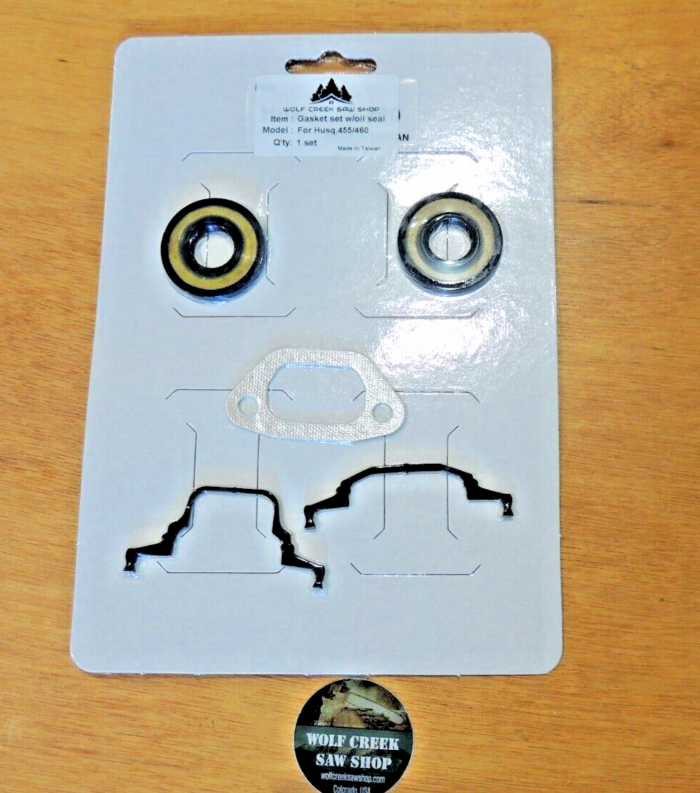 Gasket Set with crankshaft seals for Husqvarna 455 Rancher 460 gaskets