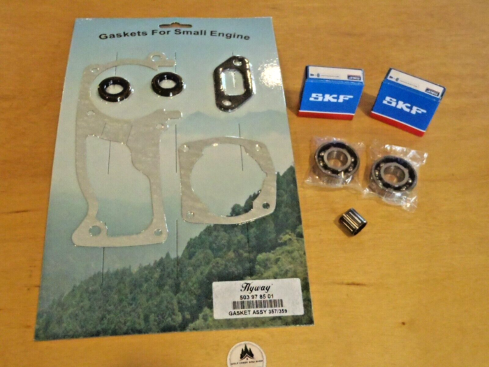Gasket set crank seals SKF crankshaft bearings for Husqvarna 357 357xp 359 359xp gaskets
